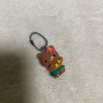 산리오 헬로키티 선탠 키티 하와이안 플라멩코 댄스 키링