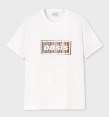 Paul Smith x Oasis 시그니처 스트라이프 로고 T셔츠 XL