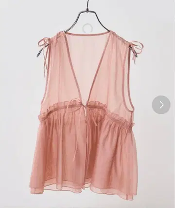 [ 새상품 ] 샤이니 오간자 베스트 FREAK'S STORE 프리 사이즈