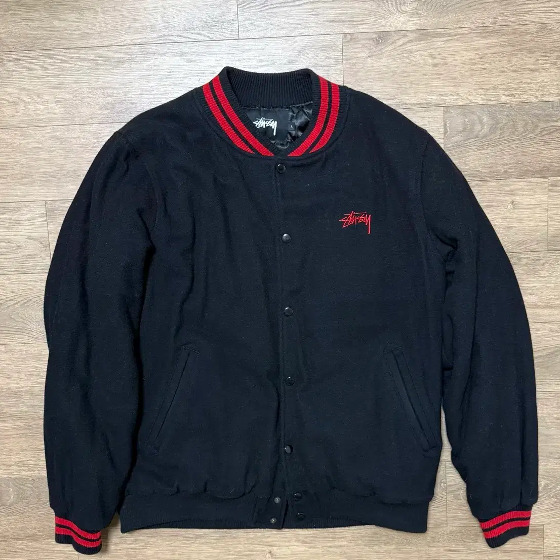 Stüssy surfman stadium jacket ☆送料・関税込☆Stussy☆Stussy Surfman Stadium Jacket Black