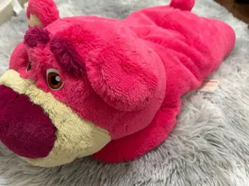 강아지 모양 봉제 인형 핑크