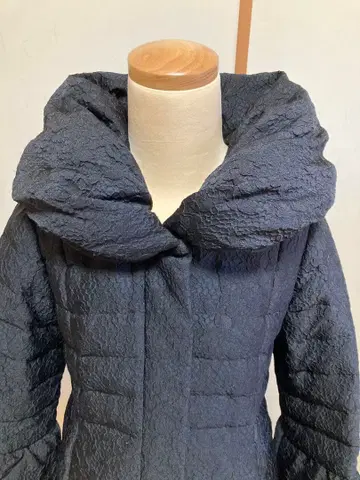 To be Chic 새상품급 블랙 전체 레이스 다운 코트