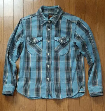 [ 1사이즈 S사이즈 상당 ] UES 헤비 플란넬 셔츠