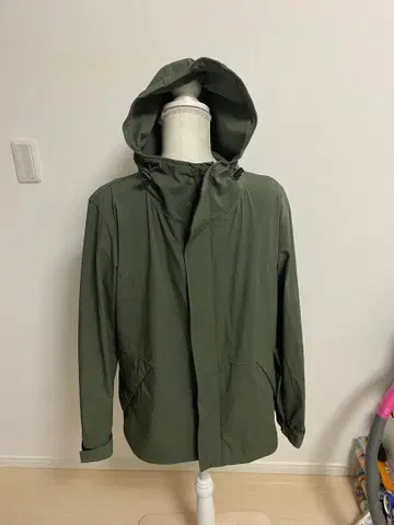 Grand PARK 후드 부착 마운틴 후드티 올리브 그린