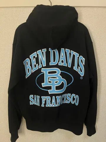 벤 데이비스 블랙 집업 후드티 M