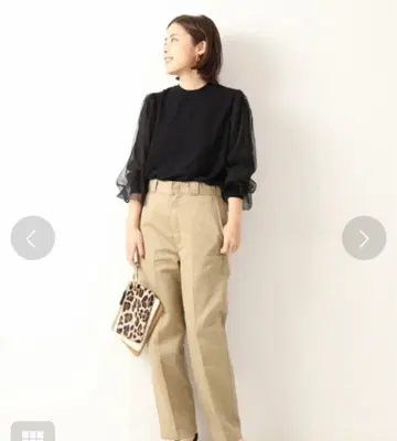 스픽 앤 스팬 튤 슬리브 풀오버