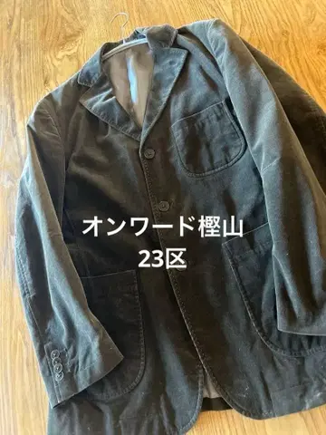 다크 그린 코듀로이 테일러드 자켓