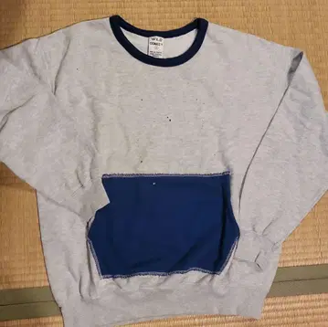 빈티지풍 handcrafted 맨투맨 저널 스탠다드