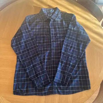 mont bell 네이비 체크 셔츠 L 사이즈