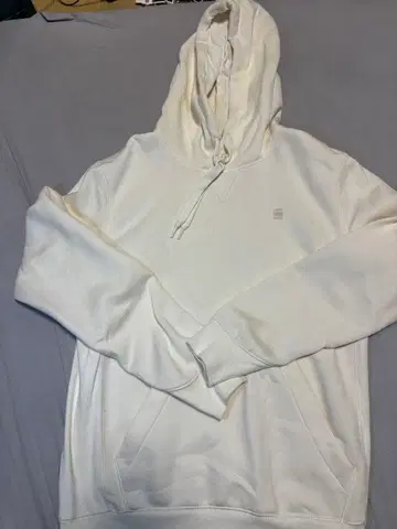 G-STAR RAW 사이즈 M 크림 화이트 후드 부착 후드티