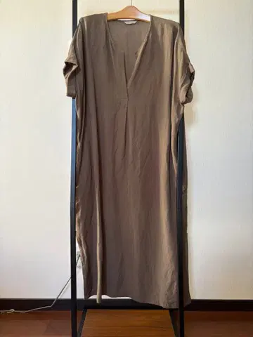 JOURNAL STANDARD 브라운 반팔 셔츠 원피스