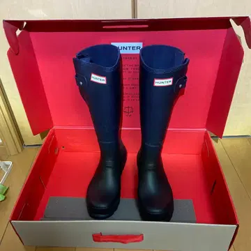 HUNTER 블랙 장화 26cm 15분 사용