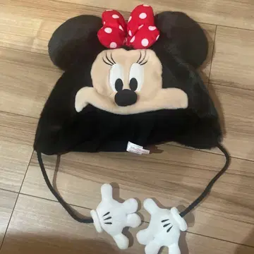 미니 마우스 귀달린 플리스 모자