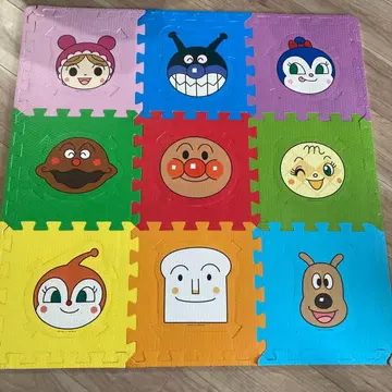 조인트 매트 호빵맨과 친구들 퍼즐로 놀자! 부드러운 매트