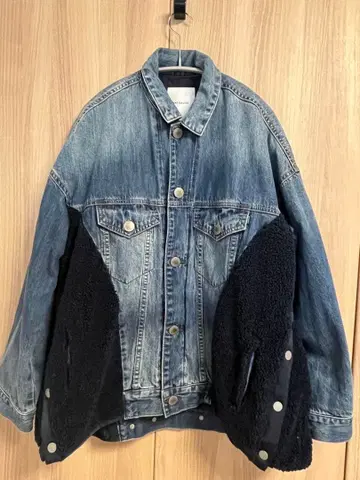 ANTGAUGE 데님 자켓 보아 부착