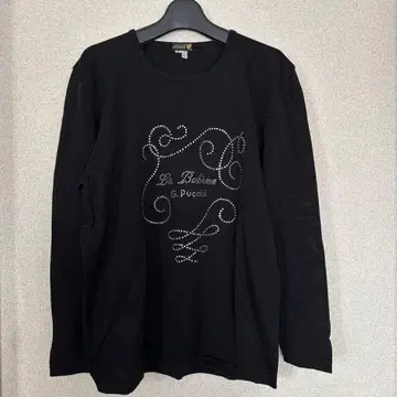 McDavid 블랙 스톤 장식 긴팔 니트 이탈리아제