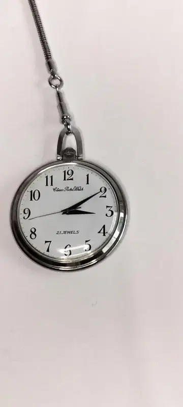 시티즌 21 JEWELS 수동 와인딩 회중시계 실버