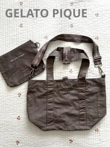 새상품급 GELATO PIQUE 마더백 라이트 그레이