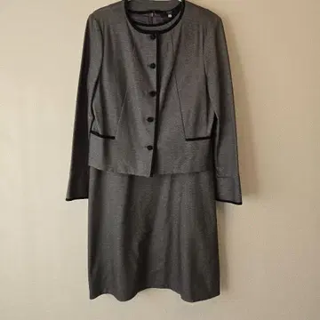 KEITH 그레이 자켓 원피스 세트