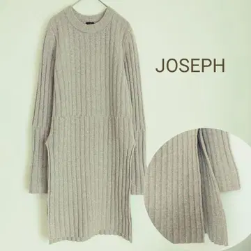 JOSEPH 리브 튜닉 롱 니트 슬릿 레이어드 스타일