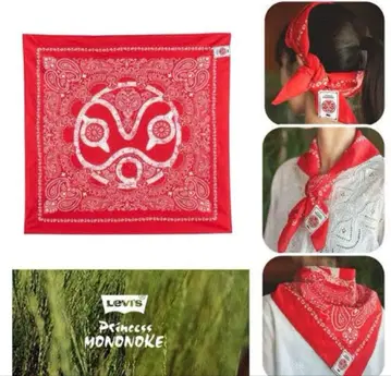 모노노케 히메 리바이스 levi's mononoke 반다나 레드
