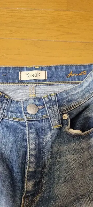 YANUK 스트레이트 데님 사이즈 22 블루