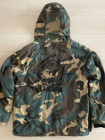 HUF 퀼팅 후드티