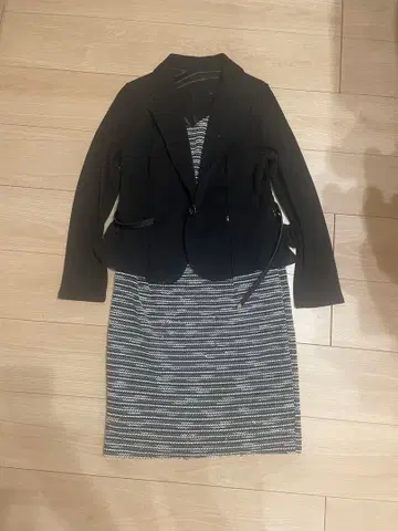 여성용 원피스 자켓 벨트 포함