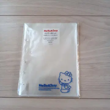 새상품 산리오 헬로키티 클리어 포켓 20시트 수첩 리필 98년