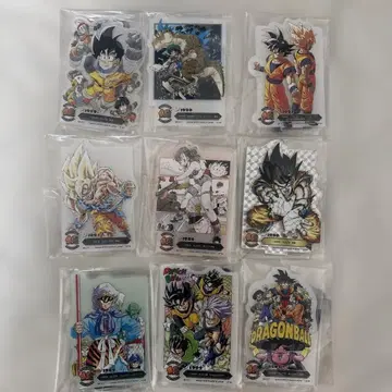 드래곤볼 아크릴 스탠드 9개 세트