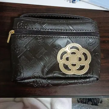 클레이 파우치 꽃무늬