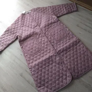 [ Libra ] 핑크 퀼팅 롱 코트 새상품 프리 사이즈