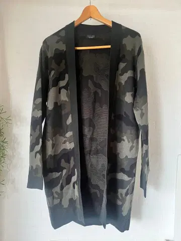 ZARA MAN 자라 카모 패턴 롱 가디건 남성용 가을/겨울