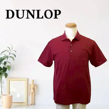 zG46 [ M ] 던롭 피케 셔츠 반팔 가슴 포켓 베이직 트레디셔널