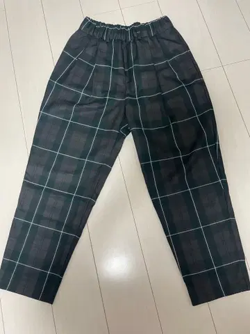 Lui's 체크 무늬 와이드 팬츠 사이즈 M