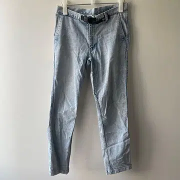 The North Face 라이트 블루 팬츠 벨트 포함