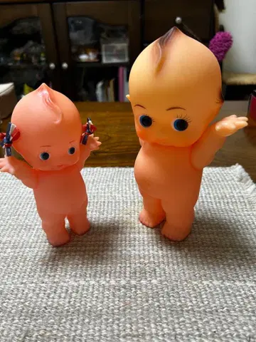 와리코 리키 큐피 인형 소프트 쇼와 레트로 2 세트 저금통