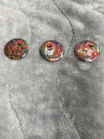 전 슈퍼 전대 전시회 메탈릭 캔뱃지