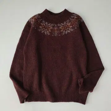 마가렛호웰 노르딕 무늬 울 100% 니트 스코틀랜드제