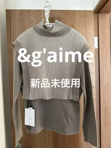 &g'aime 하이넥 니트 뷔스티에 세트 미사용 새상품