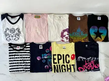 B'z 라이브 투어 티셔츠 등 세트 18 모두 M 사이즈