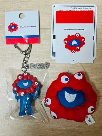 미야쿠미야쿠 키링 플레이트 포함 마스코트 키체인 2세트