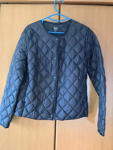 유니클로 웜 패디드 블랙 M 사이즈