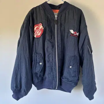 플라이트 자켓 밀리터리 예술 자수 부착