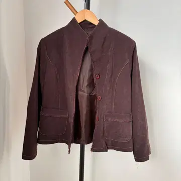 [ 미사용 새상품 ] 자켓 브라운 오샤레 M~L 사이즈