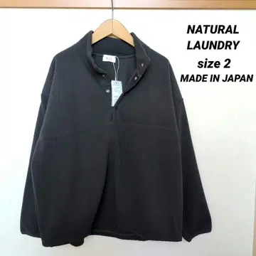 NATURAL LAUNDRY 플리스 아노락 풀오버