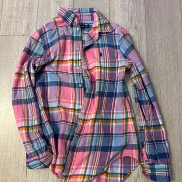 랄프 로렌 체크 셔츠 XS