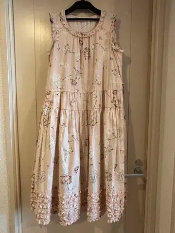 핑크하우스 파라솔 프린트 원피스 핑크