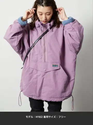 프릭스스토어 안감 플리스 아노락 후드티 하프 지퍼 풀오버