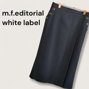 MF 에디토리얼 화이트 라벨 타이트 롱 스커트 엘레강트